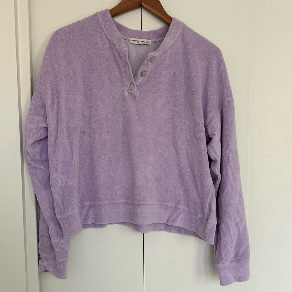 Stoney Clover x Donni Terry Crewneck in Lilac, size: L
